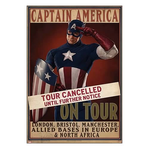 Captain America First Avenger Tour Cancelled Replica Poster